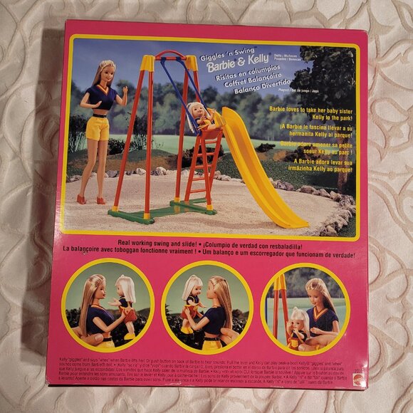 Giggles 'n Swing Barbie & Kelly Playset 1998 - Picture 9 of 17